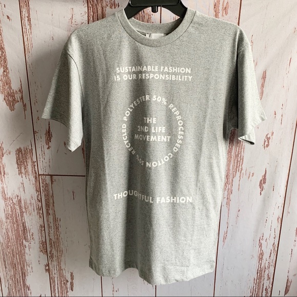 Topshop Tops - TOPSHOP 2nd Life Movement Grey Skater Tee